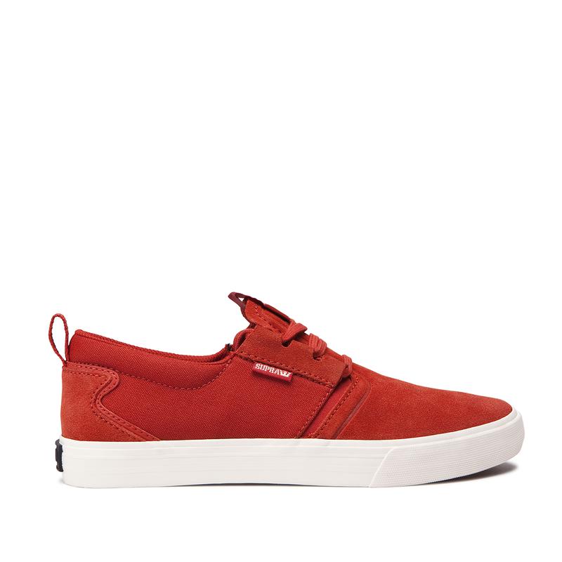 Zapatillas Bajas Supra Argentina Mujer - FLOW Rojas (BMZED-5963)